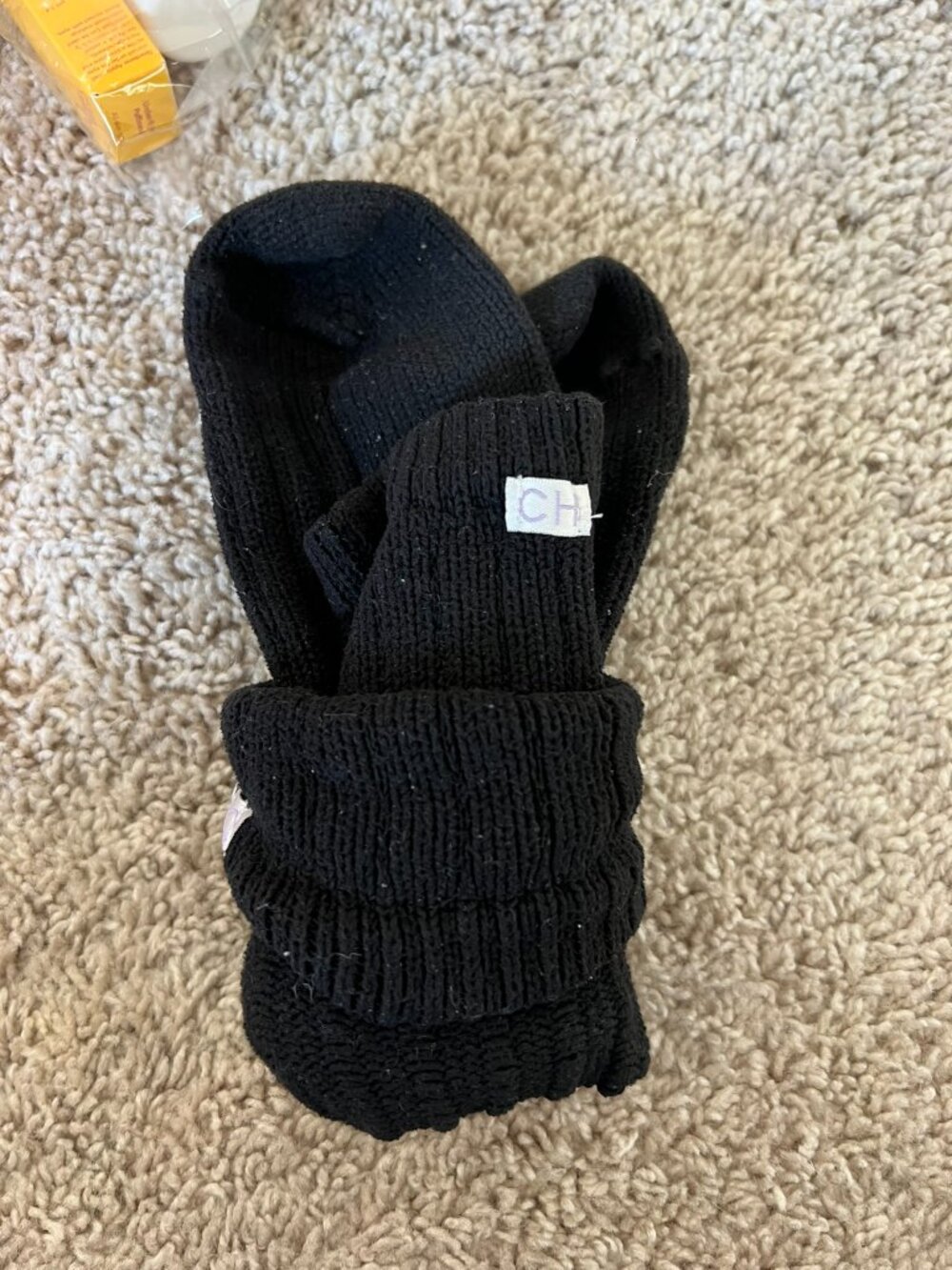 Black Socks Cozy Knit Ribbed Classic Warm Stylish Comfort Winter Essentials
